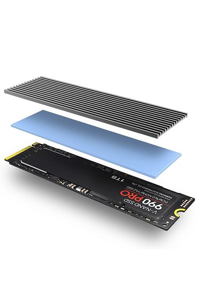 JEYI Black M.2 Ssd Heatsink, Aluminum Nvme Radiator 2280 Solid State Drives Cooler With Silicone The