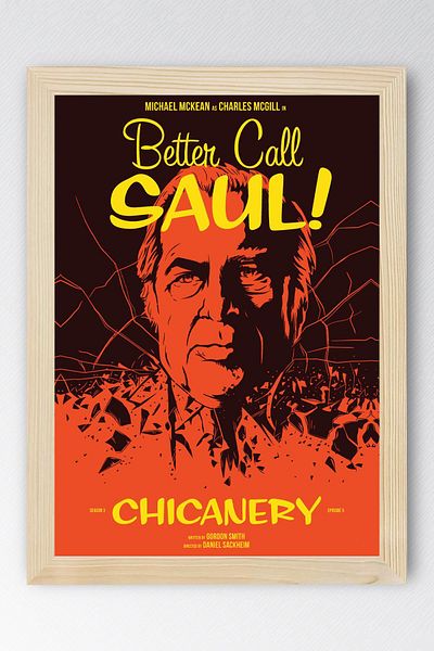 Saturn Better Call Saul Framed Painting - Saul Goodman Poster Painting
