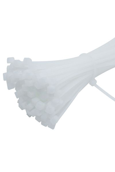 STONEGO White 100 Pcs 2.5mm*150mmself-locking Nylon Wire Cable Zip Ties Cable Ties White Black Organiser Fas