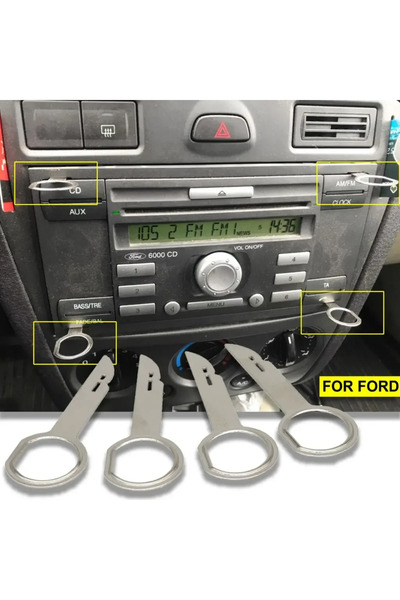 Choice 2 زوج من دبوس إزالة مفتاح راديو ستيريو CD لفورد فوكس مونديو سي ماكس في...