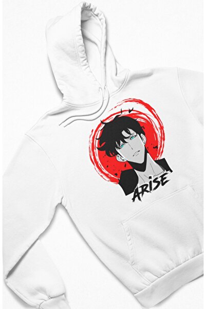 Fuddy Moda Unisex majica Arise Sa kapuljačom Oversize kroj - Solo Leveling an...