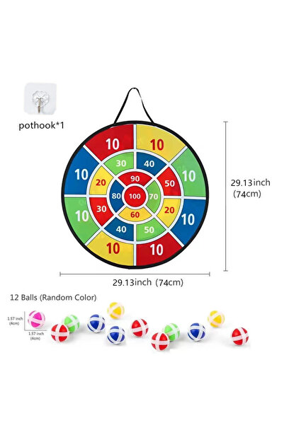 Choice 74 centimetre Children with sticky ball 74CM large dart board Family i...