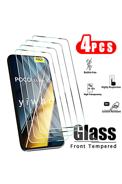 Choice3 لـ Poco X3 Pro 4 قطع HD 4 قطع من الزجاج المقوى لـ Poco X6 Pro 5G X5 X...