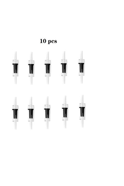 Choice صمام فحص بلاستيكي أحادي الاتجاه أسود، 10 قطع، لمضخة هواء حوض السمك، نظ...