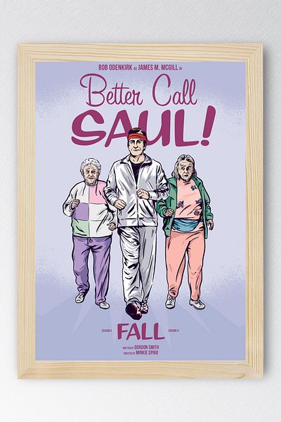 Saturn Better Call Saul Framed Painting - Saul Goodman Poster Painting