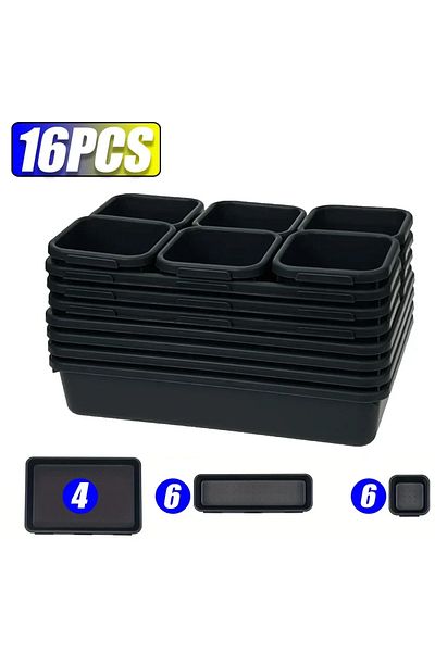 Choice 16pcs(6S6M4L) Drawer Organization 8/26/47pcs Tool Tray Tool Box Organizer Tray Dividers Set Workbenc