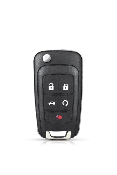 KEYYOU 5 أزرار 1 قطعة مفتاح سيارة قابل للطي عن بعد لسيارة شيفروليه كروز إبيكا لوفا كامارو إمبالا فيت أسترا J C