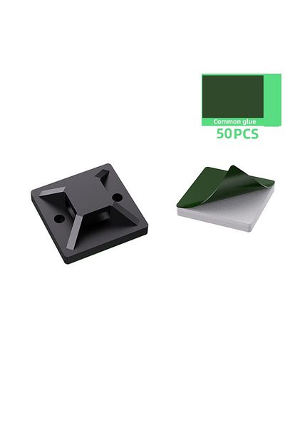 Choice Black 50pcs 50/100pcs Zip Tie Mounts Durable Clip Clamp Wall Holder Base Cable Organizer Holder For