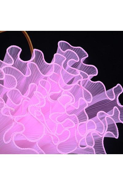 Choice Pure Edge Pink 28cmx4yard Flower Wrapping Paper Pearl Wave Yarn Flower Packaging Lace Mesh Florist H