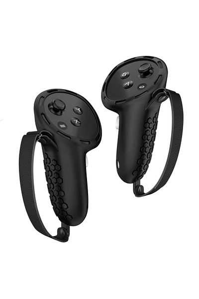Choice Black Applies To Meta/oculus Quest 3s Controller Handle Protective Case With Adjustable Knuckle Stra