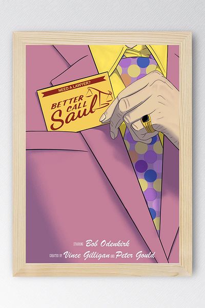 Saturn Better Call Saul Framed Painting - Saul Goodman Poster Painting
