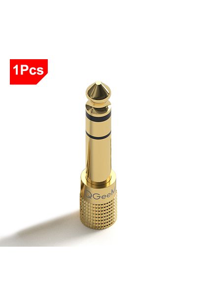 Choice قطعة واحدة من موصل Qgeem Jack 6.5 6.35 مم ذكر إلى موصل أنثى 3.5 مم لمكبر صوت سماعة الرأس