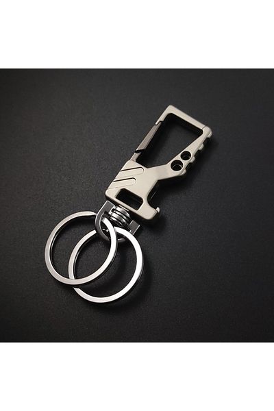 Choice Silver 1pcs Heavy Duty Keychain Bottle Opener Carabiner Metal Car Key Chains For Men And Women Beer