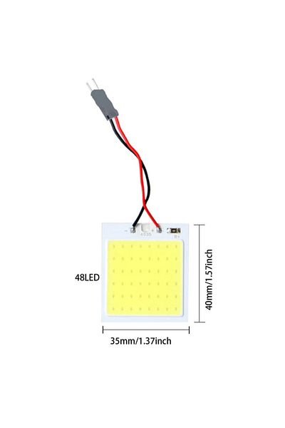 Choice 48led (4PCS) 4 قطع من ملحقات السيارة الداخلية 18/24/48 SMD T10 4w 12v Cob لوحة إضاءة داخلية للسيارة LED