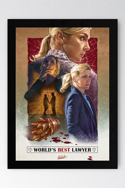 Saturn Better Call Saul Framed Painting - Saul Goodman Poster Painting