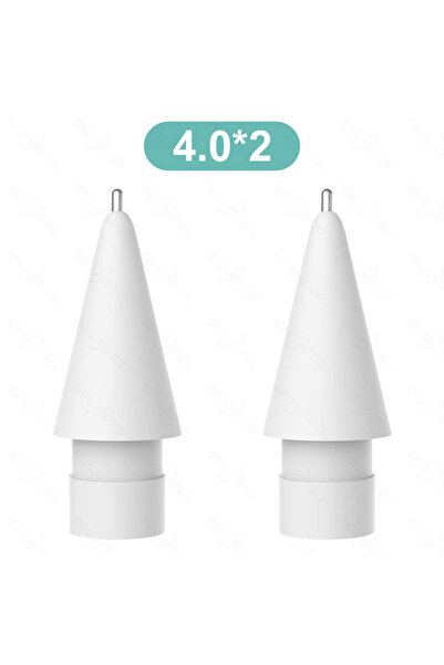GOOJODOQ 4.0 2tips 애플펜슬 펜촉 for Pencil Nib Tip for Pencil 2 1 for Nib iPad Pencil Stylus Tip , Enou...