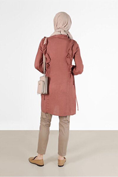 TRENDTESETTÜR Women's Coffee (Tile) Rush Detailed Tunic t 42390