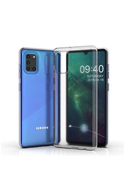 Zebana Samsung Galaxy A31 Compatible Case Zebana Transparent Soft Silicone Ca...