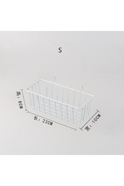 Choice S White Ins Home Wall Decoration Iron Grid Decor Diy Hanging Rack Wall Display Art Storage Box Baske