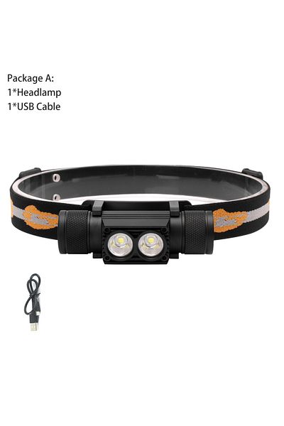 Choice Cold White Light A Boruit D25 Dual Led Mini Headlamp 6-mode 5000lm Powerful Headlight Rechargeable 1