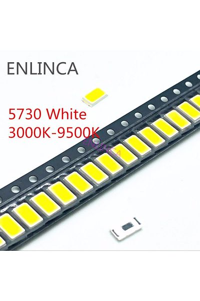 Choice 6000-6500k 100pcs 5730-cw Ww 0.5w-150ma 50-55lm White Light 3000k 4000k 6000k 95000k Smd 5730 5630 L