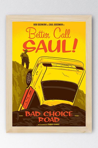 Saturn Better Call Saul Framed Painting - Saul Goodman Poster Painting