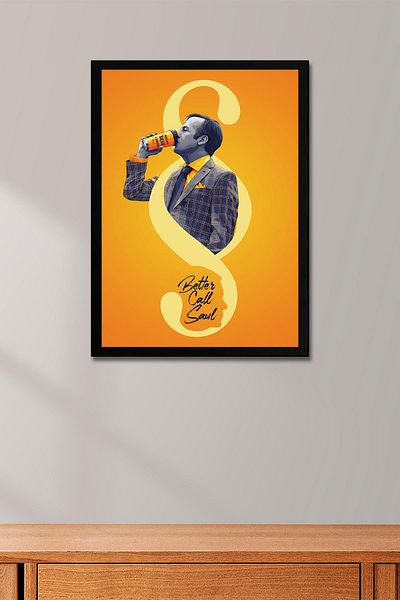 Saturn Better Call Saul Framed Painting - Saul Goodman Poster Painting