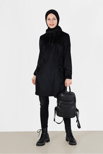 TRENDTESETTÜR Women's Black Saw Tunic t 42420