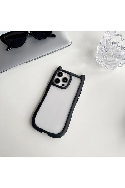 Choice Pc Tpu For Iphone13 Mini(5.4") Black Cat's Ears Phone Case For Iphone 15 14 13 Mini 12 11 Pro Max