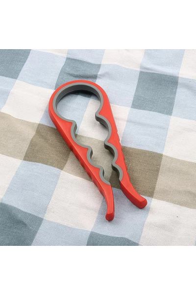 Choice Red Four-in-one Bottle Opener Kitchen Multi-functional Can Openers Cans Bottle Opener Non-slip Labor