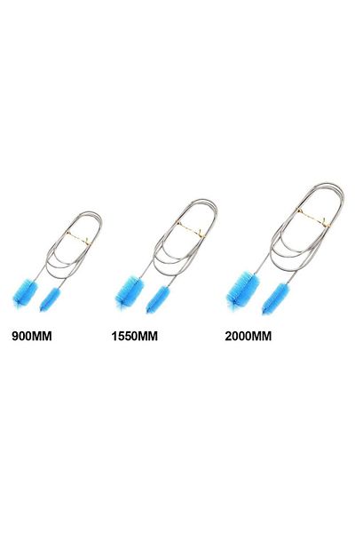 Choice 200mm Sky Blue 1 Pcs 90/155/200cm Pipe Cleaning Brush Air Tube Flexible Double Ended Hose Aquarium A