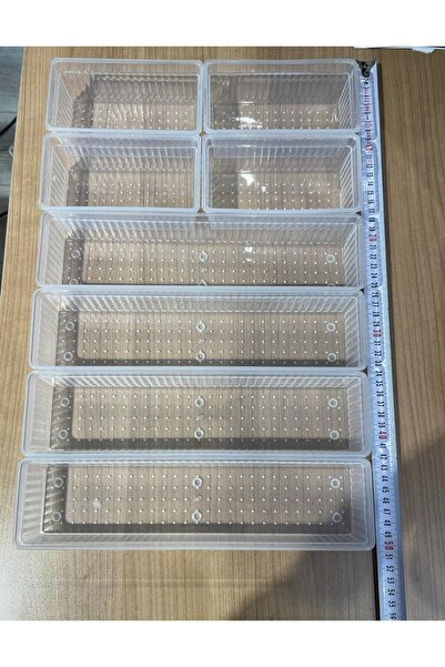 Bayev Bade 8 τεμάχια συρταριέρα μαχαιροπήρουνα 4 4 Organizer Organizer Modular μαχαιροπίρουνα Κουτί κουταλιού