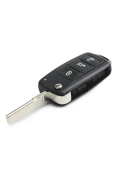 KEYYOU 3 Buttons Flip Remote Folding Key Shell Case For Vw Volkswagen Tiguan Golf Sagitar Polo Mk6