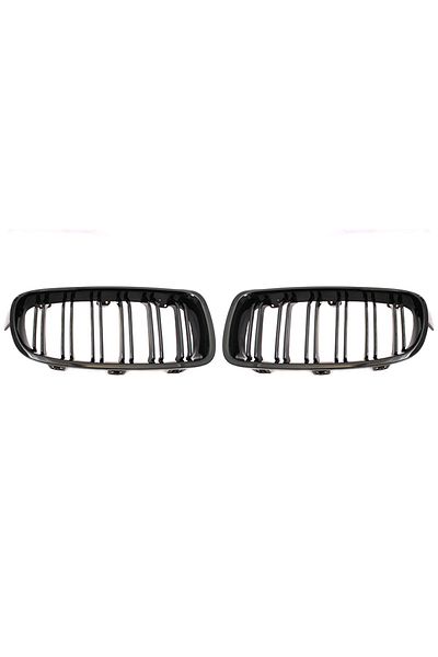 Choice Double Line Black High Quality Abs Car Styling Front Kidney Grille Dual Slat Grille For Bmw F30 F31