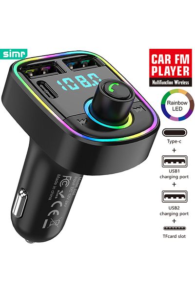 Choice Bluetooth FM Transmitter Handsfree Car Radio Modulator MP3 Player With USB Super Quick Charge Ada...