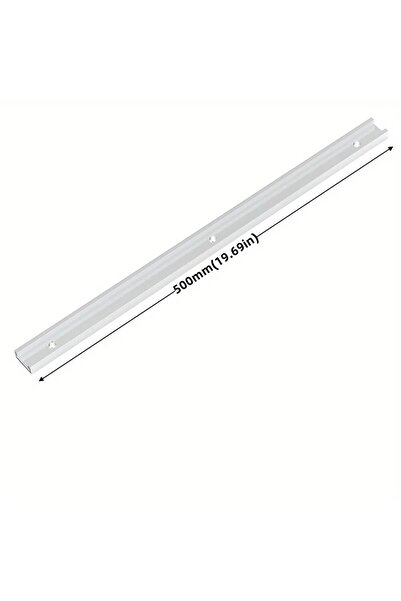 Choice 50 سم (19.69 بوصة) من الألومنيوم مسار على شكل حرف T، تركيبات مسار على شكل حرف T، 30/40/50 سم، منحدر نجارة