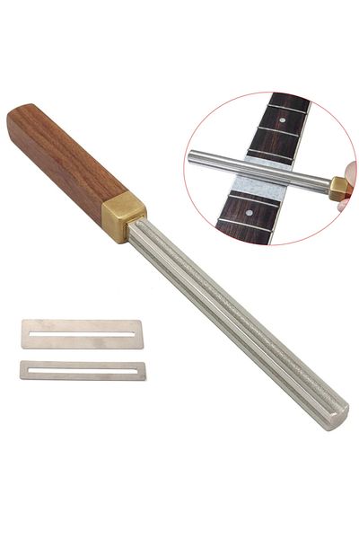 Miwayer Lima De Traste De Guitarra De Diamante, Accesorio Extra Estrecho, Medio Y Ancho, 4 Bordes Con 2 P...