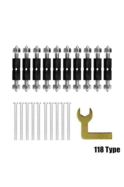 Choice Other Type 118 10pcs Cassette Screw Support Rod Electrical Box Repairer Wall Mount Box Repair Electr