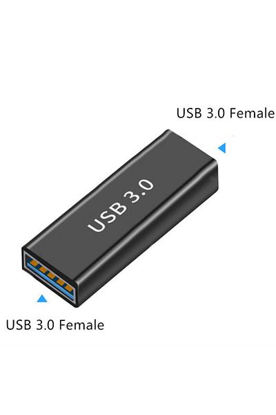 Bolantedz أنثى إلى أنثى 1 قطعة محول USB 3.0 ذكر إلى أنثى Fأنثى-أنثى محول ذكر-أنثى مقرن شان