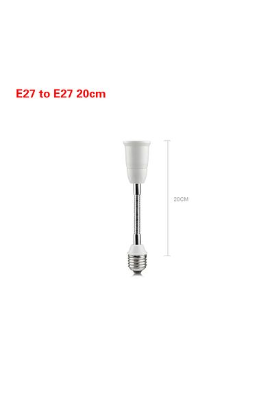 Choice 20cm 20cm 30cm 40cm 50cm 60cm Flexible E27 To E27 Led Bulb Extension Lamp Holder Light Socket 110v-2