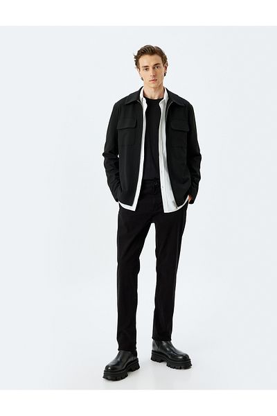 Koton Slim Fit Cotton Gabardine Trousers