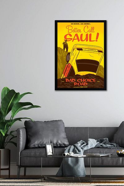 Saturn Καλύτερα να καλέσετε Saul με κορνίζα - Πίνακας αφίσας Saul Goodman