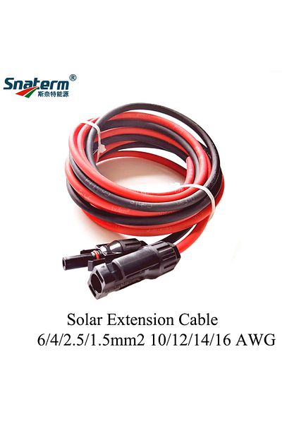 Choice 1 Pair Female and Male Single head solar extension wire cable PV wire 6/4/2.5/1.5 mm2 Solar PV Ca...