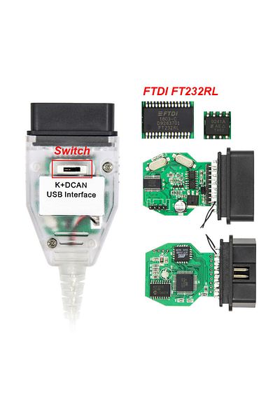 Choice Older White Switch For Bmw K Dcan K Can Ftdi Chip For Bmw Obd2 Auto Car Diagnostic Tools Obd 2 Scann