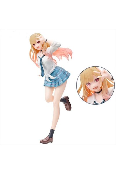 Choice No Box My Dress Up Darling Marin Kitakawa Uniform Anime Figure Toys 18cm Pvc Model Collector Birthda
