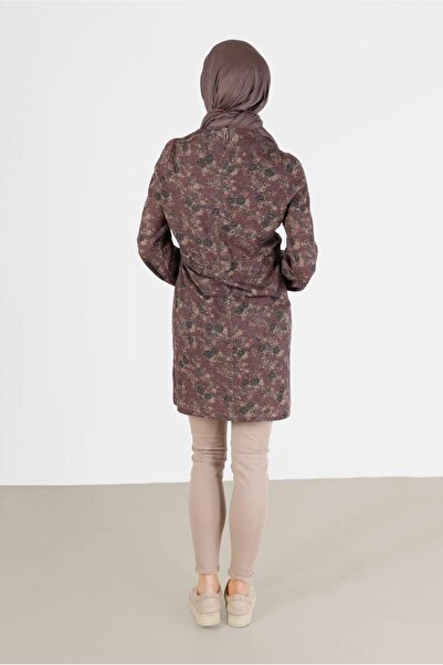 TRENDTESETTÜR Pink Rose Patterned Women's Tunic - t 42319