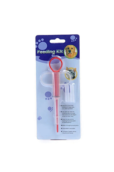 Choice Pink Pet Medicine Feeder Cat Tablet Syringe Feeder Soft Tip Dual Purpo...