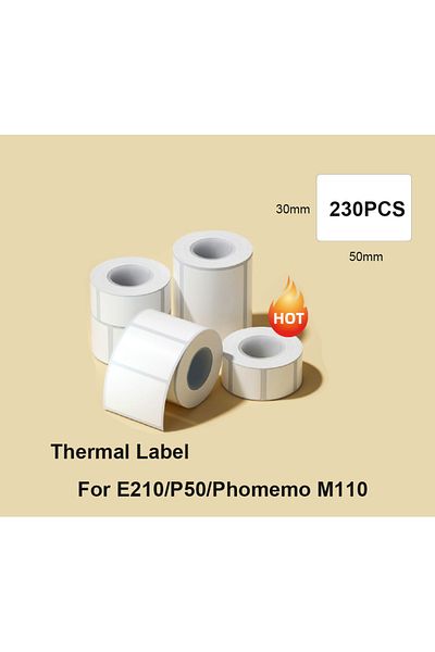 Choice E210 P50 Phomemo M110 Thermal Label Printer Paper Sticker 50*80mm 50*30mm 40*30mm 30mm*20mm E210 ...