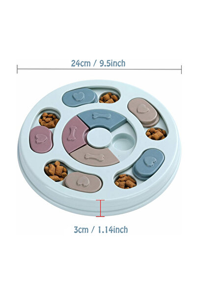 Choice Blue Dog Food Hiding Bowl, Slow Food Training, Dog Educational Toy To Relieve Boredom, Interactive E