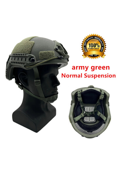 Choice خوذة تكتيكية خضراء عالية القطع من نوع ACH الباليستية Kevla خوذة باليست...